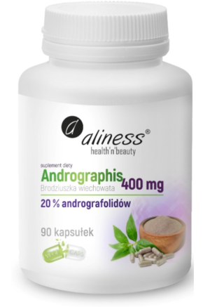 Aliness Andrographis 400 mg 20% 90 vege kapsułek