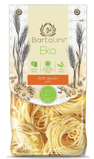 Bartolini Makaron Semolinowy Gniazda Spaghetti A'La Chitarra BIO 250 g
