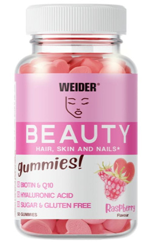 Weider Beauty 40 żelek o smaku malinowym