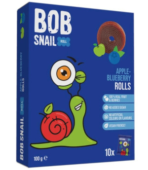 BOB SNAIL Przekąska jabłko - borówka 100gr