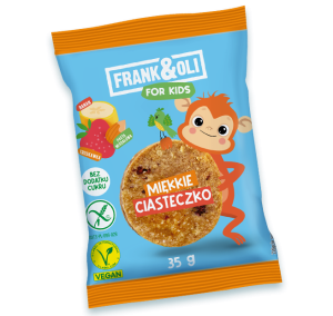 Frank&Oli For Kids Ciasteczko z Pastą Migdałową+Banan+Truskawka 35g