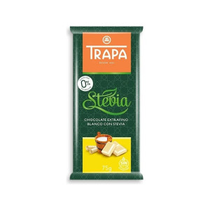 Trapa Czekolada biała bez cukru słodzona stewią 75 g