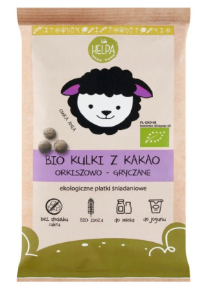 Helpa Kulki Orkiszowo - Gryczane Z Kakao Bez Dodatku Cukrów BIO 160 g