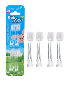 BRUSH-BABY BabySonic RBH końcówki do szczoteczki sonicznej BabySonic 4 szt.