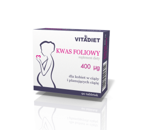 VITADIET Kwas foliowy 400 μg 90 tabletek