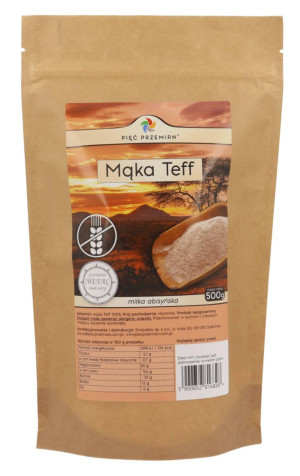 Pięć Przemian Mąka teff bezglutenowa 500 g
