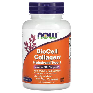 NOW Foods BioCell Collagen Hydrolyzed Type II 120 kapsułek