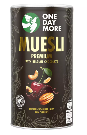 ONEDAYMORE Musli Premium Belgijska Czekolada 500g