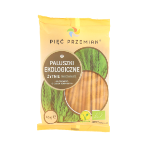 Pięć Przemian Paluszki Żytnie Pełnoziarniste BIO 45 g