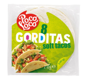Poco Loco Gorditas Soft Tacos 15 cm 8 sztuk 272 g