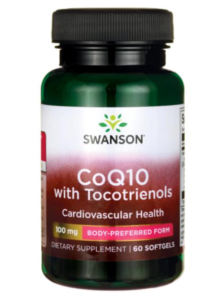 SWANSON Koenzym Q10 100 mg + Toco 10 mg 60 kapsułek żelowych