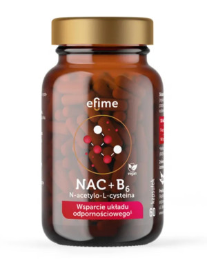 EkaMedica Efime NAC N-acetylo-L-cysteina i Witamina B6 60 kapsułek