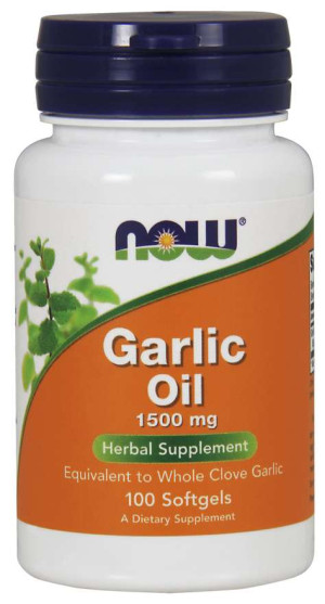 Now Foods Garlic Oil 1500mg 100 miękkich kapsułek