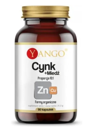 Yango Cynk + miedź 90 kapsułek
