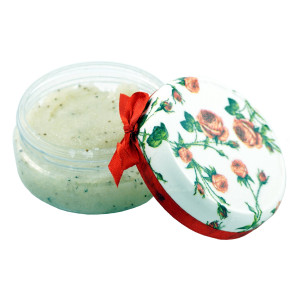Peeling solny Czarne Winogrona z masłem Shea - 100g - E-Fiore
