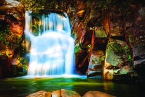 Fototapete Wasserfall Wasserfall, Fluss, Wasser, Stream, natura