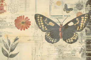 Fototapete Schmetterlinge Schmetterling, Schmetterlinge, Blumen, Blätt
