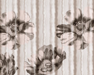 Fototapete Mohn Mohn, Blumen, field flowers, Feldblumen, Wasserfarbe