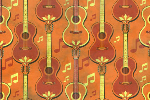 Fototapete Musik Gitarre, akustische Gitarre, Bass-Gitarre, E-Gitarre,
