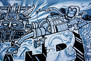 Fototapete Basketbälle, Basketball, Basketball hofft, Graffiti, Graffi