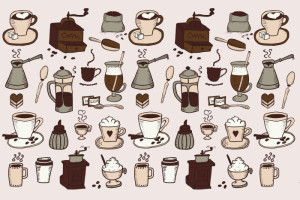 Fototapete Kaffee Kaffee, gemahlenen Kaffee, schwarzer Kaffee, Kaffee
