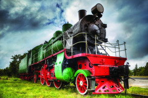 Fototapete Züge Eisenbahn, Nahverkehrszug, Modelleisenbahn, Schnellzug