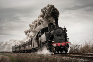 Fototapete Züge Eisenbahn, Nahverkehrszug, Modelleisenbahn, Schnellzug