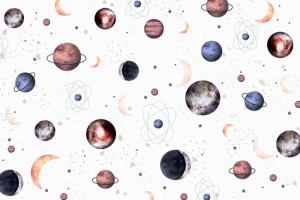 Fototapete Planeten, interplanetaren, Planeten Erde, Planetarium, Plan