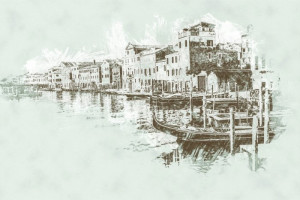 Fototapete Venedig Venedig, venezianischen, Stadt, Großstadt, Stadtstr