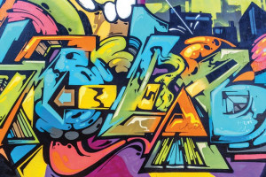 Fototapete Graffiti, Graffiti-Kunst, Graffity, artsy, künstlerischen