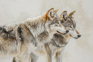 Fototapete Wölfe Wolf, Wölfe, Werwolf, Tierbabys, Großtier
