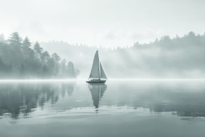 Fototapete Wald Schiff, Wasserfahrzeug, Dampfschiff, Handelsschiff, Mo