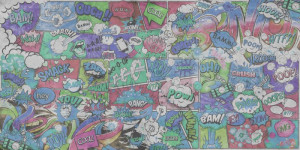 Fototapeta Pokój młodzieżowy komiks, komiksy, grafika, ilustracja, kol