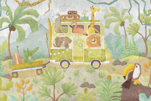 Fototapeta Środki transportu Zwierzęta, safari, tropikalne, egzotyczny