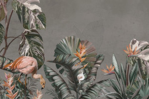 Fototapeta Tropiki natura, flora i fauna, liście, rośliny, monstera