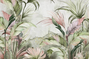 Fototapeta Liście liście, tropikalny, botaniczny, natura, rośliny