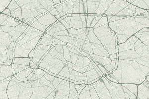 Fototapeta Paryż mapa, mapa drogowa, mapa kraju, mapa miasta, Paryż