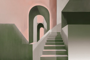 Fototapeta Schody architektoniczne, architektoniczny, architektonika,