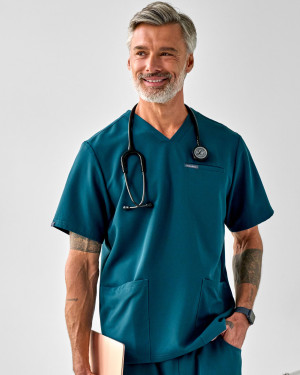 Zestaw medyczny męski, Scrubs Sporty Green- Komplet