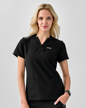 Bluza Medyczna Damska – Scrubs Comfy Black - XXS