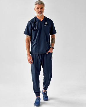 Zestaw medyczny męski, Scrubs Sporty Graphite- Komplet