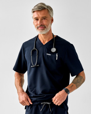 Bluza Medyczna Męska - Scrubs Sporty Graphite - 3XL