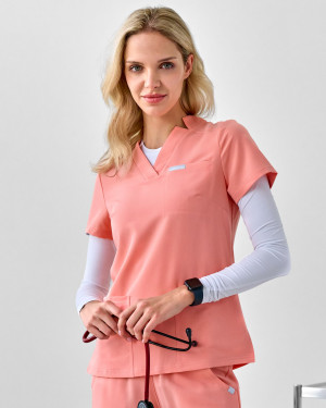 Bluza Medyczna Damska – Scrubs Comfy Peach - XS
