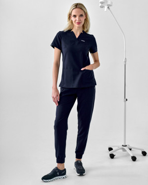 Spodnie Medyczne Damskie – Scrubs Comfy Graphite - XXS