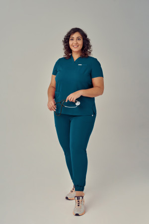 Zestaw medyczny damski, Scrubs Comfy Green- Komplet