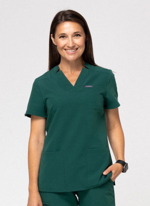 Zestaw medyczny damski, Scrubs Comfy Dark Green- Komplet