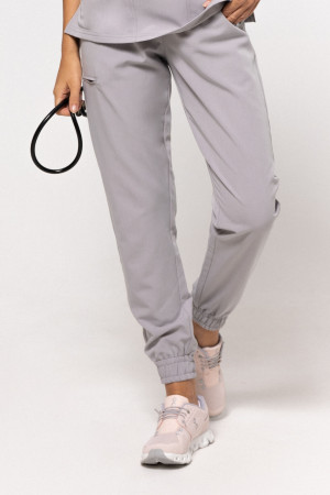 Spodnie Medyczne Damskie – Scrubs Comfy Light Gray - XXS