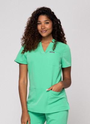 Zestaw medyczny damski, Scrubs Comfy Light Green- Komplet