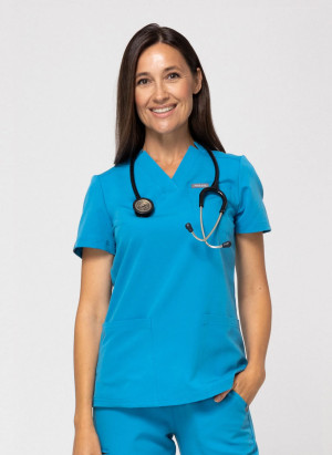 Zestaw medyczny damski, Scrubs Comfy Ocean- Komplet