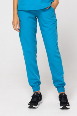 Spodnie Medyczne Damskie – Scrubs Comfy Ocean - 2XL